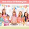 New Hair Chalk Comb for Girls Kids with light hair, Washable Temporary Hair Color Dye for Kids Age 5 6 7 8 9 10+ Birthday Party Gift Cosplay DIY, Halloween, Christmas (Black, White)