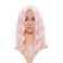 FAELBATY Light Pink Wigs For Women Curly Wavy Synthetic Women's Wig Pure Pastel Cosplay Wig for Girl Costume Halloween Wigs (14" Light Pink Wig)