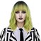 MAGQOO Green Wig for Women Girls Matcha Green Wig Short Curly Wavy Ombre Green Wig with Bangs Synthetic Heat Resistant Halloween Cosplay Costume