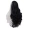 MAGQOO Black White Wig for Women Long Curly Wavy Black White Wig Halloween Cosplay Costume Party Wigs