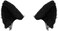 Luwint Fluffy Cat Ears Hair Clips &amp; Headband, Cute Black Catwoman Costume for Halloween Costume Dress Anime Cosplay Party