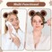Brown Bear Ears Cute Bear Costume Adult Kids for Halloween Festival Cosplay Party Chipmunk Ears Bear Headband Movable Bear Ears Headband for Washing Face Women