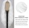 Long White Wig for Women Halloween Wavy Hair Wig Upgraded Middle Part Lace Wig Cosplay Costume Wig(26'' White)