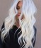 Long White Wig for Women Halloween Wavy Hair Wig Upgraded Middle Part Lace Wig Cosplay Costume Wig(26'' White)