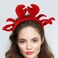 Healeved Christmas Headband Crab Costume Crab Headband Crab Costume Plush Claw Headband Christmas Decorations Props Headband Shaped Headband Christmas Hair Accessories (Red)