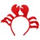 Healeved Christmas Headband Crab Costume Crab Headband Crab Costume Plush Claw Headband Christmas Decorations Props Headband Shaped Headband Christmas Hair Accessories (Red)
