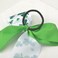 Clover Shamrock Hair Bows for Girls St Patrick's Day Hair Accessories Big Bows for Hair Ties Rope Scrunchies Green Cheer Bows for Cheerleader Ponytail Holder 2 PCs
