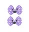 2 pcs 4.3"Mouse Ears Hair Bows Clips for Kids Baby Girls Women, Glitter Party Princess Decoration Cosplay Birthday Christmas Party.(FJ40) (Lavender)