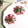 Christmas Hair Bows Clip Girls Red White Green Ribbon Stripe Polka Dot Cheer Bow Korker Curly Flower Ball Hairbow Alligator Barrette Pins Kids Xmas Holiday Decor Accessory Gift