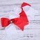 8 Inch 2 Colors Jumbo Cheerleader Bows Ponytail Holder Hair Tie Cheerleading Bows Hair Bow for College (Orange/Navy Blue)