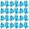 Large Boutique Hair Bows 6 Inch Cheerleading Cheerleader Cheer Bow Alligator Clips(Light Blue)