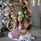 Christmas Green Bow Hair Clip, Green Gloves Women Girls Costume Accessories Christmas Hair Clip Tree Decorations