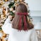 Hair Bow Hair Clips, Burgundy Red &amp; Royal Blue Long Tail French Ribbon Bows with Tassels, Bowknot Hair Barrettes for Women Girls, Dress Up Accessories for Birthday/Party/Show/Christmas
