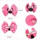 Qearl 16 Pcs Mouse Ears Bow Clips for Girls, Polka Dot Red Bows Theme Park Costume Party Decoration for Toddlers Girls in Pairs