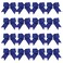Cheer Bows 6 Inch Ponytail Holder Hair Tie 16 Pcs Hair Bow Cheerleader Bows Hair Tie (Royal Blue)
