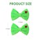 5 Inch Green Heart Hair Bow Clips 2PC Christmas Tree Decorations Women Girls Costume Accessories