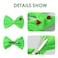 5 Inch Green Heart Hair Bow Clips 2PC Christmas Tree Decorations Women Girls Costume Accessories