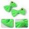 5 Inch Green Heart Hair Bow Clips 2PC Christmas Tree Decorations Women Girls Costume Accessories