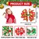 24pcs Christmas Hair Clips for Girls, Xmas Hair Bows Hairpins Barrettes Christmas Hair Accessories for Kids New Year Christmas Party Favors