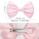 4.5 Inches Hair Bows for Women Girls Thick Ribbon Boutique Alligator Clips Hair Accessories for Older Kids Children Young Girls 2 Pcs (Light Pink)