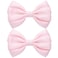 4.5 Inches Hair Bows for Women Girls Thick Ribbon Boutique Alligator Clips Hair Accessories for Older Kids Children Young Girls 2 Pcs (Light Pink)