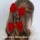4.5 Inches Hair Bows for Women Girls Thick Ribbon Boutique Alligator Clips Hair Accessories for Older Kids Children Young Girls 2 Pcs (Red)
