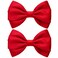 4.5 Inches Hair Bows for Women Girls Thick Ribbon Boutique Alligator Clips Hair Accessories for Older Kids Children Young Girls 2 Pcs (Red)