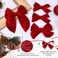 DEEKA 4 PCS Red Velvet Hair Bows 3 Styles 5" &amp; 4" Handmade Hair Bow set for Toddler Girls Alligator Hair Clips Knot Bows Hair Accessories for Little School Girls (Red)