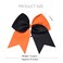DEEKA 12PCS 8" Two Toned Large Cheer Hair Bows Ponytail Holder Handmade for Teen Girls Softball Cheerleader Sports-Orange/Black