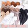 10 PCS Large Hair Bows Ribbon Bow for Women,Hair Bows for Women,Oversized Long-tail Cute Aesthetic Hair Accessories,Large Hair Barrettes for Women,Big Bows for Girls（Warm brown