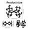 6 Pcs Checkered Hair Bow, Racing Flag Checkered Hair Clip, Black and White Hair Bow, Checkered Accessories Women, Birthday Party Halloween Bows for Girls, Racing Fan (2.5 Inch and 3.7 Inch)