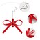 Girls Antenna Red Bow Hair Clips Book Character Barrettes Kids Halloween Costume Accessories Party Supplies for Cindy Lou
