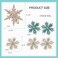 Princess Hair Accessories: Glittery Snowflake Barrettes, Bows, and Hairpins for Women and Girls - Christmas Party Gifts