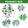 4PCS St Patricks Day Hair Bow Clips,Irish Green Glitter Sequin Shamrock Bow Decor Clips,Grosgrain Ribbon Bows St Patricks Hair Clips,St. Patrick's Day Hair Accessories for Women Holiday Birthday Gifts