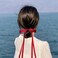 Hair Bows for Women,4 Pcs Hair Ribbon Bows for Women,Ribbon for Hair Bows,Coquette Bows,Long Hair Bows,Red Hair Bows,Hair Clips,Hair Accessories for Festival Party Halloween Christmas(Red White)