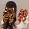 Halloween Hair Bows for Women Girls 2 Pcs Cute White Ghost Pumpkin Hair Accessories Black Orange Bow Hair Clips Big Hair Bows Clip Long Tail Bowknot Hair Ribbons Fall Halloween Hair Decoration