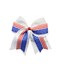 Independence Day Cheer Bow Patriotic Cheerleader Hair Bows America Flag Bows JHH36 (-White Bow)