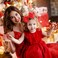 Large Big 6 Inch Hair Bows for Girls Thick Ribbon Boutique Alligator Clips Hair Accessories for Baby Girls Toddlers Kids Teens 2 PCS (Red)