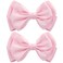 Large Big 6 Inch Hair Bows for Girls Thick Ribbon Boutique Alligator Clips Hair Accessories for Baby Girls Toddlers Kids Teens 2 PCS (Pink)