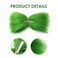 Large Green Furry Hair Bow with Red Heart Women Girls Costume Accessories Christmas Hair Clip Tree Decorations