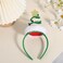 Christmas Headband Springy Christmas Tree Headbands with Bells Star Glitter Christmas Tree Hair Hoop for Women Kids Adult Xmas Costume Hair accessories for Christmas Cosplay(Green)