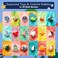 30 Kids Bath Bombs with Surprise Inside, Gift Set with 30 Unique Land &amp; Sea Animal Toys, Fun, Educational, and Child-Safe Natural Bath Bombs with Toys Inside for Girls and Boys