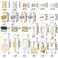 189 Pieces of Dreadlock Jewelry, Beads for Hair Braids, Hair Jewelry for Braids, Metal and Gold Braid Rings, Cuffs, and Clips for Men Women
