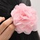 Lady Peony Silk Party Wedding Brooch Corsage Hair Clip Headdress for Women, Pink Floral