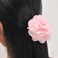 Lady Peony Silk Party Wedding Brooch Corsage Hair Clip Headdress for Women, Pink Floral