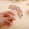 Aimimier Luxury Crystal Inlaid Flower Hair Side Combs Decorative Rhinestone Headpieces Wedding Hair Accessories for Women(Champagne)