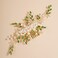 Kercisbeauty Wedding Bridal Pearl Emeraid Hair Comb Women and Girls Vintage Hair Accessory Updo Hair Jewelry (Green and Gold)