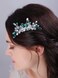 JWICOS Bride Wedding Hair Combs Crystal Bridal Headpieces Hair Accessories for Women and Girls (Red)