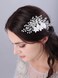 JWICOS Bride Wedding Hair Comb Flower Crystal Wedding Hair Accessories for Women and Girls Pearl Hair Piece for Brides and Bridesmaids