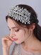 JWICOS Crystal Bridal Headband Tiara Wedding Headpiece for Bride Wedding Hair Accessories for Women and Girls
